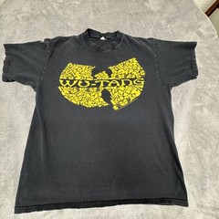 Wu-Tang Clan Shirt Mens Large Black Yellow Logo Graphic Rap Tee Hip Hop Music