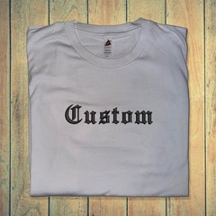 Custom Text Old English Embroidered Your Name Embroidery Goth Letter Branding