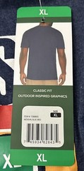 Orvis Classic Fit 1856 Fishing Graphic Mountain T Shirt Blue Mens Size XL..