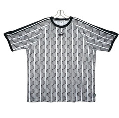 Puma The NeverWorn Geometric Pattern Tee Mens XL Gray Black White T-Shirt Retro