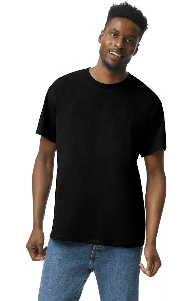 Classic Black Unisex Heavy Cotton Tee | Soft & Durable Everyday Shirt