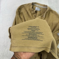 Tyndale FR Flame Resistant Tan Henley Long Sleeve Shirt Men’s XL
