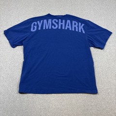 Gymshark Men’s Sz L Blue Power T-Shirt Cotton Blend Short Sleeve