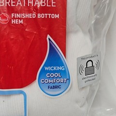Hanes Men’s Tagless Tank Tops 4 Pack White Size L 42-44 Cool Comfort 100% Cotton