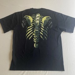Nike Air Max 90 Ribcage Shirt Men L Loose Short Fit Skeleton Grunge Logo Punk