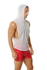 Mens Transparent T-shirt Glossy Tight Boxer Shorts Casual Breathable Sports Suit