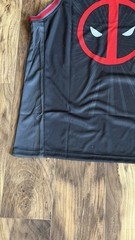 Marvel Deadpool Black Men’s Size Large Active Sleeveless Tank Top