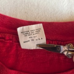 Vintage 70s Sunstrokes of Hawaii Maui Surfer Palms T-Shirt Poly Tees Size XL Red