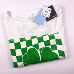 Grayson Threads Hello Gorgeous Lucky Charm T Shirt Mens Sz S/M Green White S/S