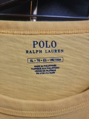 Ralph Lauren Polo Athl. Div. XL Yellow Short Sleeve Shirt