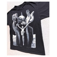 Celtic Frost To Mega Therion HR Giger Art Black Double Stitched T-Shirt Mens L