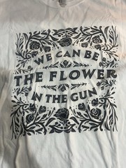 Michael Franti & Spearhead Band Long T Shirt Blue “ We Can Be Flower In The Gun”