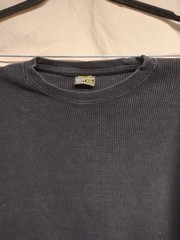 GemRock Heavy Weight Men Size 2XL Black Long Sleeve Waffle Texture Thermal Shirt