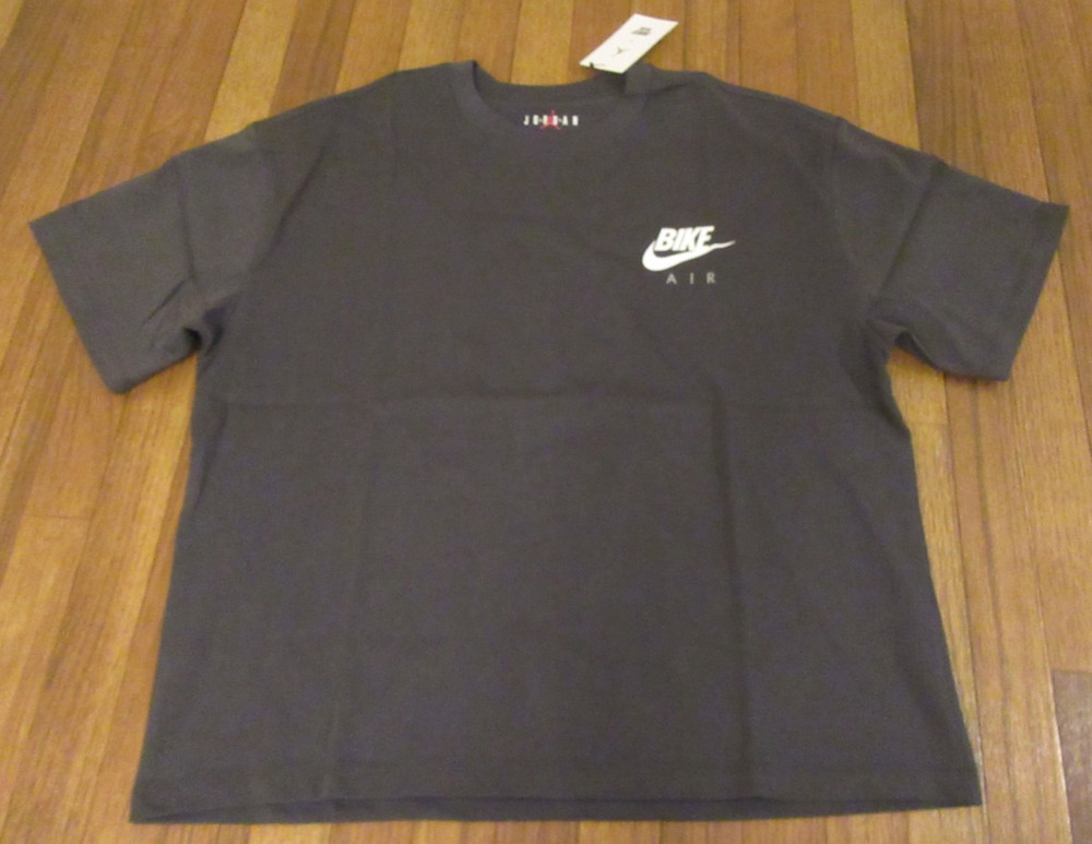 Nike Air Jordan Bike Air Tee T-Shirt Size Large Anthracite IQ8148 060 Brand New