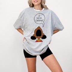 I Miss Obama Shirt, Slogan T-Shirts, Barack Obama Tee, Presidential Outfit