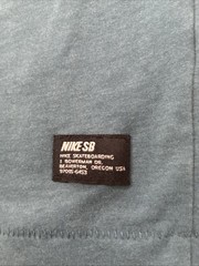 Nike SB Men’s Large Henley T Shirt Teal Blue Raglan 3 Button Skate Dri- Fit Logo