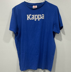 Kappa Men’s M Blue Short Sleeve Crew Neck T-Shirt Logo Graphic Print