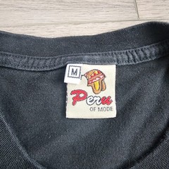 Peru of Mode Coat Of Arms Black Short Sleeve T Shirt Medium embroidery