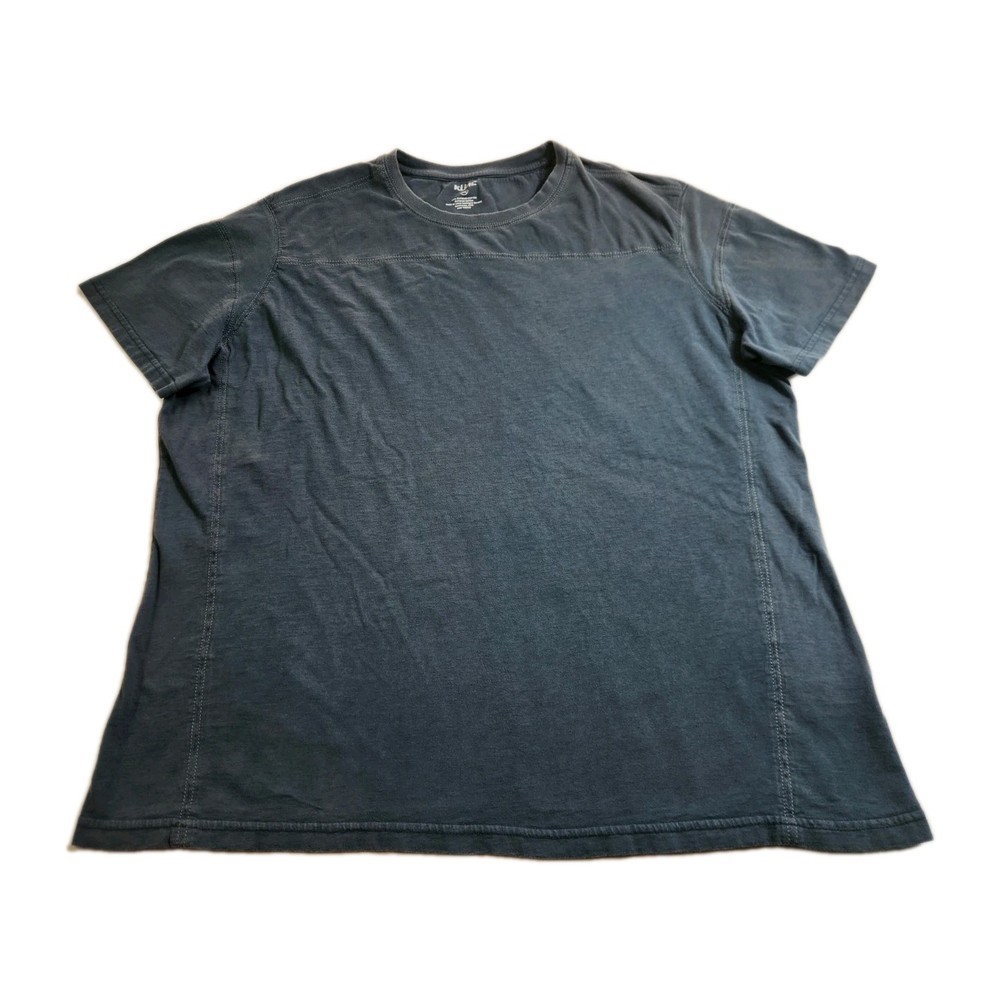 Kuhl Outdoor Shirt Men Size XL Blue Short Sleeve Activewear Causal Adult Top Tee
