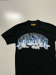 Chinatown Market Lightning Clouds Graphic Black Crewneck T-Shirt Sz. S