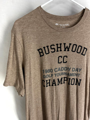 Travis Mathew Bushwood CC 1980 Caddy Day Golf Tournament Champion Tee Men’s L