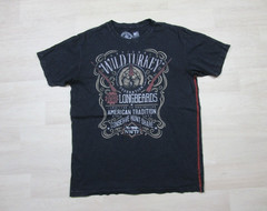 Mens Affliction T Shirt Live Fast Short Sleeve (XL) Wild Turkey Hunting American