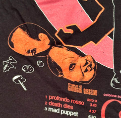 Deep Red (1975) Movie Graphic M Black T-Shirt Horror Argento Profundo Goblin