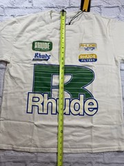 Rhude Roadway Racing Vintage White S/S T-Shirt Oversized Medium *New with Tags*