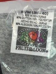Vintage Dead Stock 1998 Fruit Of The Loom Muscle Pocket T Shirt Mens Medium Gray