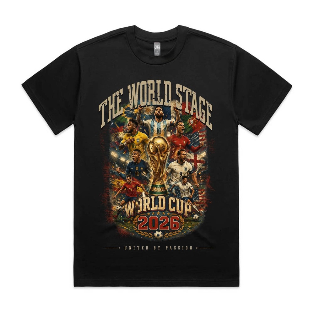 Football Icon Illustration Art T-Shirt Professional Soccer Sport Celebration Top