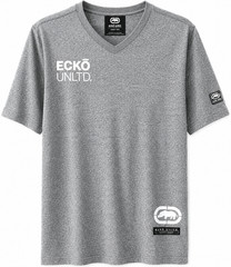 Ecko Unltd. Summer/Spring V-Neck T-Shirt- Grey Marled-New with Tag-Size (S-XL)