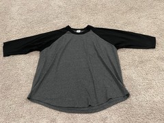 Shaka Men’s Active Cotton Crew Neck Baseball Sleeve T-shirt 2XL