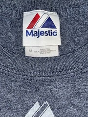 Majestic New York Yankees T Shirt Men’s Medium Blue Short Sleeve Casual Stylish