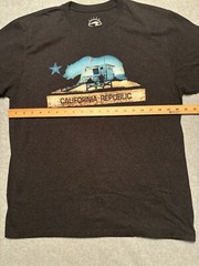 Ocean Current T-Shirt Men’s Large Black California Republic Lifeguard Stand Tee