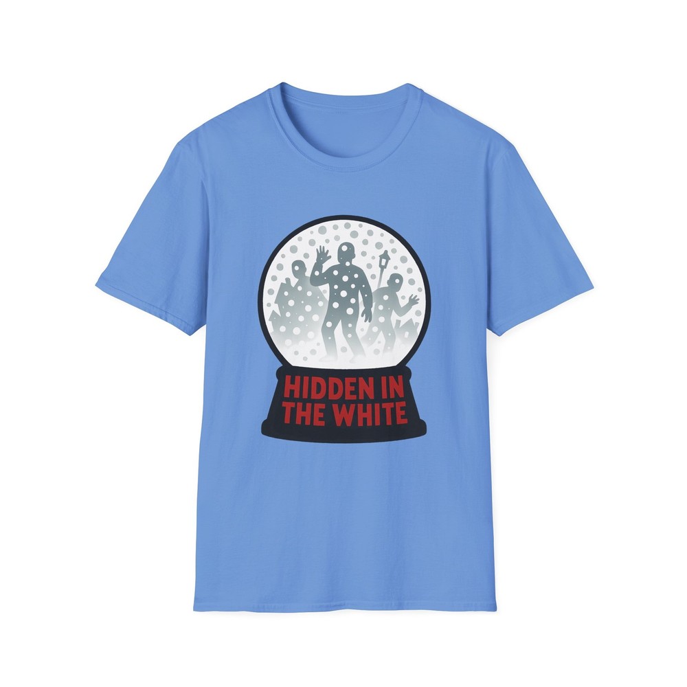 Unisex Softstyle T-Shirt Snowglobe Horror Scene Christmas Winter Surreal Design