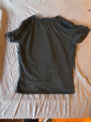 cityLAB T-Shirt Mens L Black V-Neck Short Sleeve 100% Cotton Basic Casual Tee