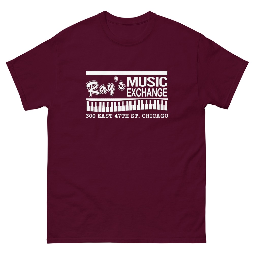 RAY’S MUSIC EXCHANGE T SHIRT BLUES BROTHERS BLUESMOBILE CHICAGO