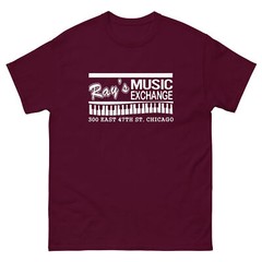 RAY’S MUSIC EXCHANGE T SHIRT BLUES BROTHERS BLUESMOBILE CHICAGO