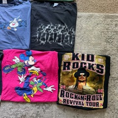 Vintage 90s Y2K Modern 10 Lot T-Shirt Bundle Streetwear Sports Nascar Concert