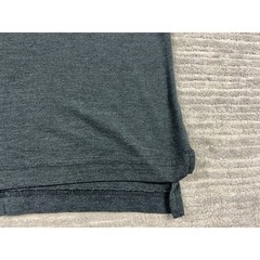 Unbranded V-Neck Baseball Shirt Mens XL Black Heather White Stripe Athletic Tee