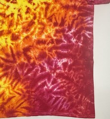 Gildan Handmade Tie Dye Unisex T-Shirt Size XL Multicolor Scrunch Design Tee NEW