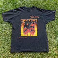 Santana Marathon T-Shirt Vintage 70s Latin Classic Rock Black Unisex Size S-4XL