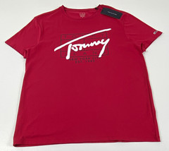 Tommy Hilfiger Men’s Crew Neck Short Sleeve Logo Graphic T-Shirt Red M