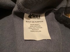 REI CO-OP KNIT PERFORMANCE POCKET T-SHIRT ( MENS M ) BLUE TONE PREOWNED
