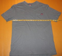 Wrangler Mens XLT 46-48 Cotton Workwear T-Shirt Pocket Logo Dark Gray Crew Neck