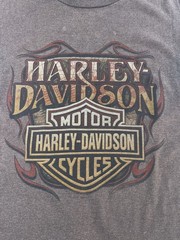 Mens Y2K Harley Davidson Brown Mancuso Central Sleeveless Shirt Size Medium