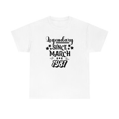 March Birthday shirt 3XL-5XL customise year born in March birthday in March