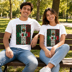 Mexico Flag Eagle Eagle Floral Culture T-Shirt Mens S- 3XL Black