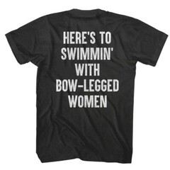 Jaws 70’s Thriller Movie Here’s To Swimmin With Bow Legged Women Men’s T Shirt
