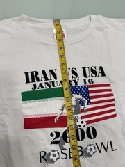 Vintage Y2K 2000 Iran vs USA Soccer T Shirt Mens Size 2XL Rose Bowl ( Rare )